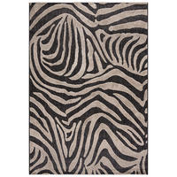 KOBEREC béžový pieskový cappuccino - 120 x 170 cm - čierna/béžová, textil (120/170cm) - Mazovia