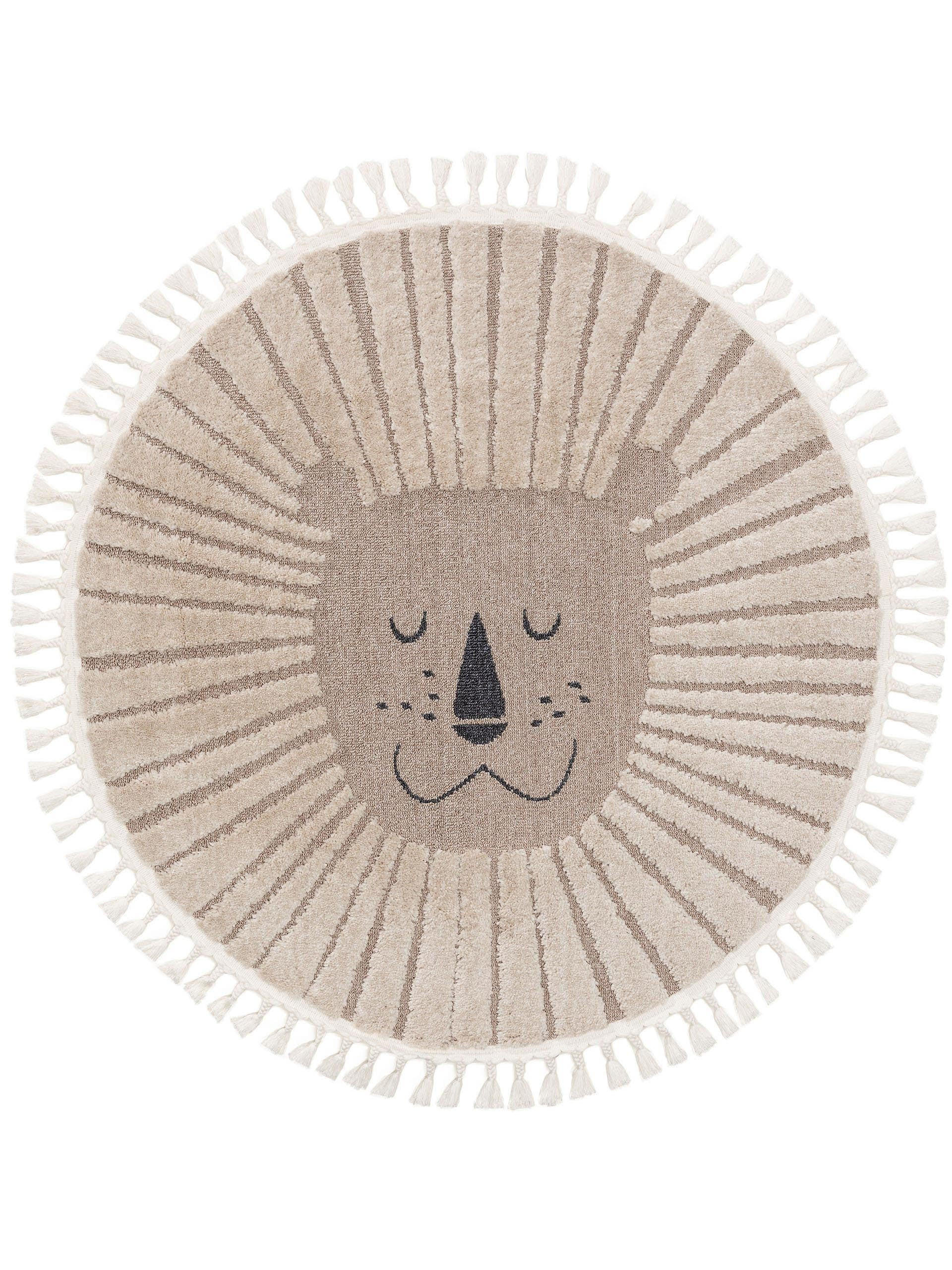 KINDERTEPPICH Momo Beige ø 120 cm rund - Beige, Textil (120/120cm) - Lytte
