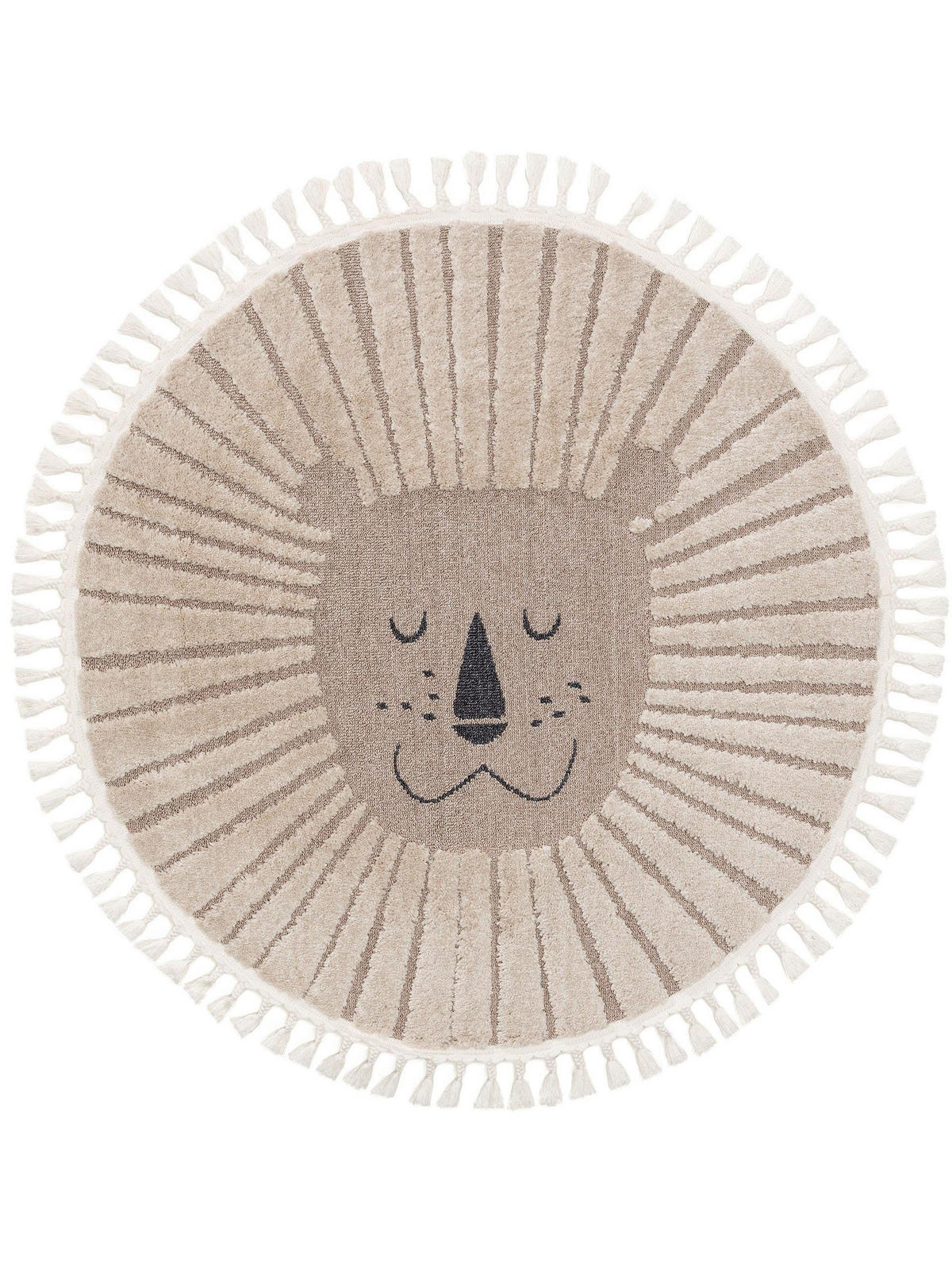 KINDERTEPPICH Momo Beige ø 120 cm rund - Beige, Textil (120/120cm) - Lytte