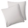 KISSENBEZUG Agneta 65/65 cm, 2er-Set, 100% Baumwolle, Hellgrau - Hellgrau, Textil (65/65cm) - Blumtal
