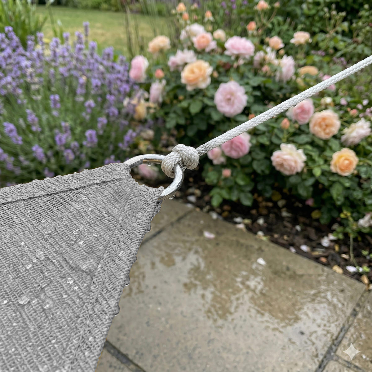 SONČNO jadro - antracit, kovina/umetna masa (500/400cm) - Relaxdays