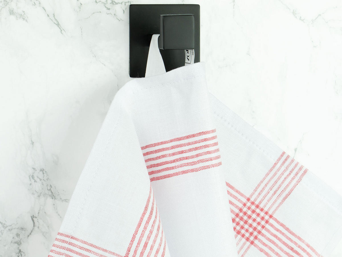 GESCHIRRTÜCHER, 4er-Set, 50x70 cm, 100% Leinen, Weiß - Weiß, Textil (50/70cm) - Zollner