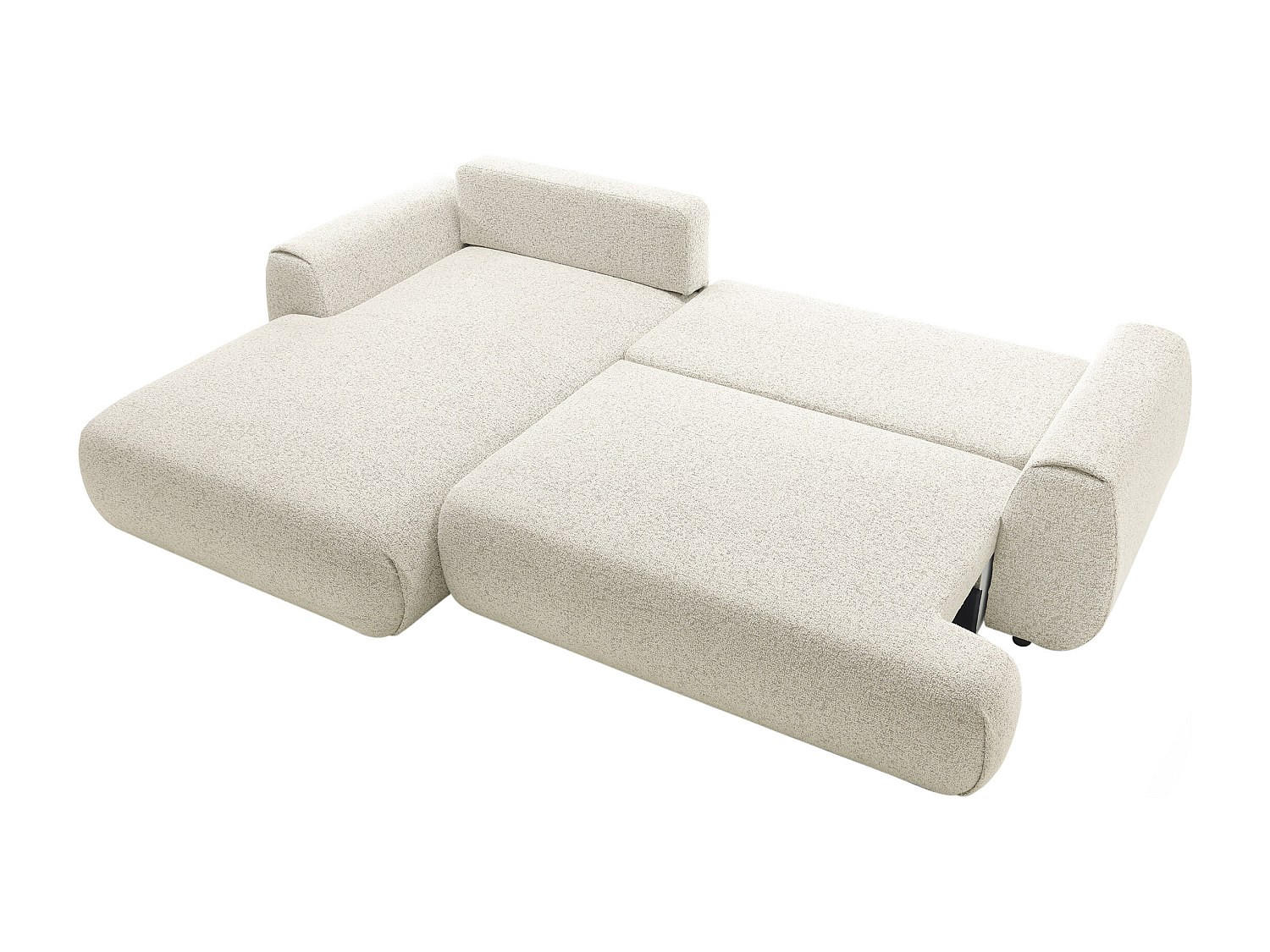 SCHLAFSOFA - 4 Personen-Sitzer - Stoff - Beige - - Beige, Textil (270/81/167cm) - Vente-Unique