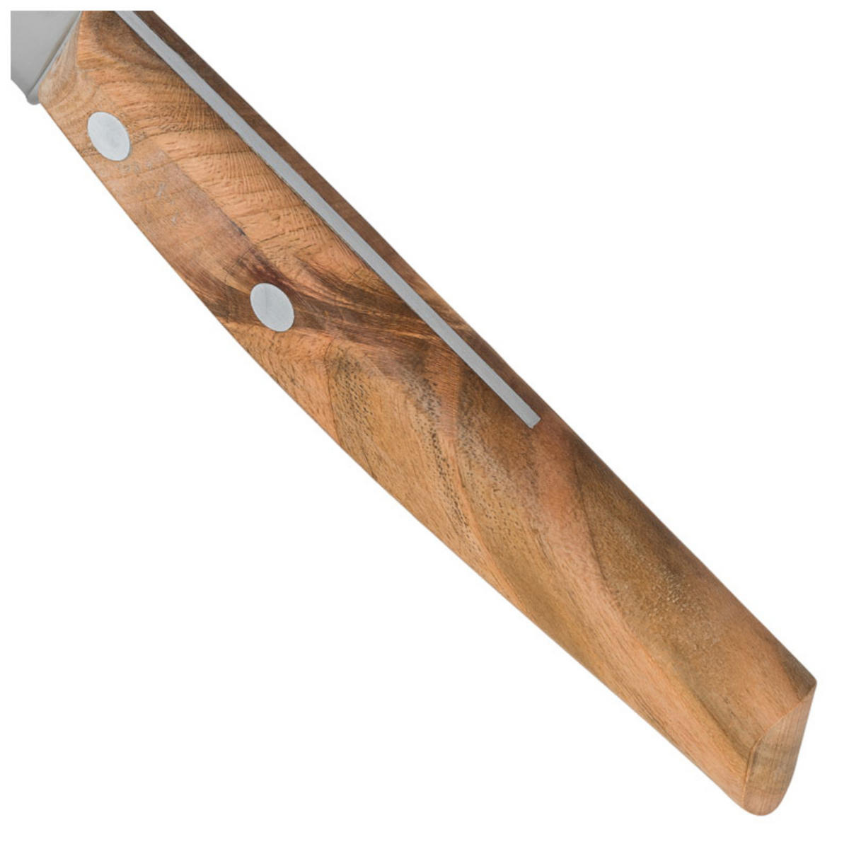 BUTTERMESSER geschmiedet mit Olivenholzgriff - Wellenschliffklinge - Braun, Holz (22cm) - Mulex