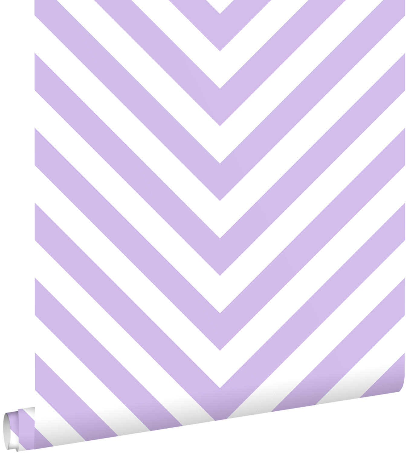 TAPETE Zickzackmuster 50 x 900 cm - Lila, Papier (50/900cm) - ESTAhome