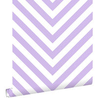TAPETE Zickzackmuster 50 x 900 cm - Lila, Papier (50/900cm) - ESTAhome
