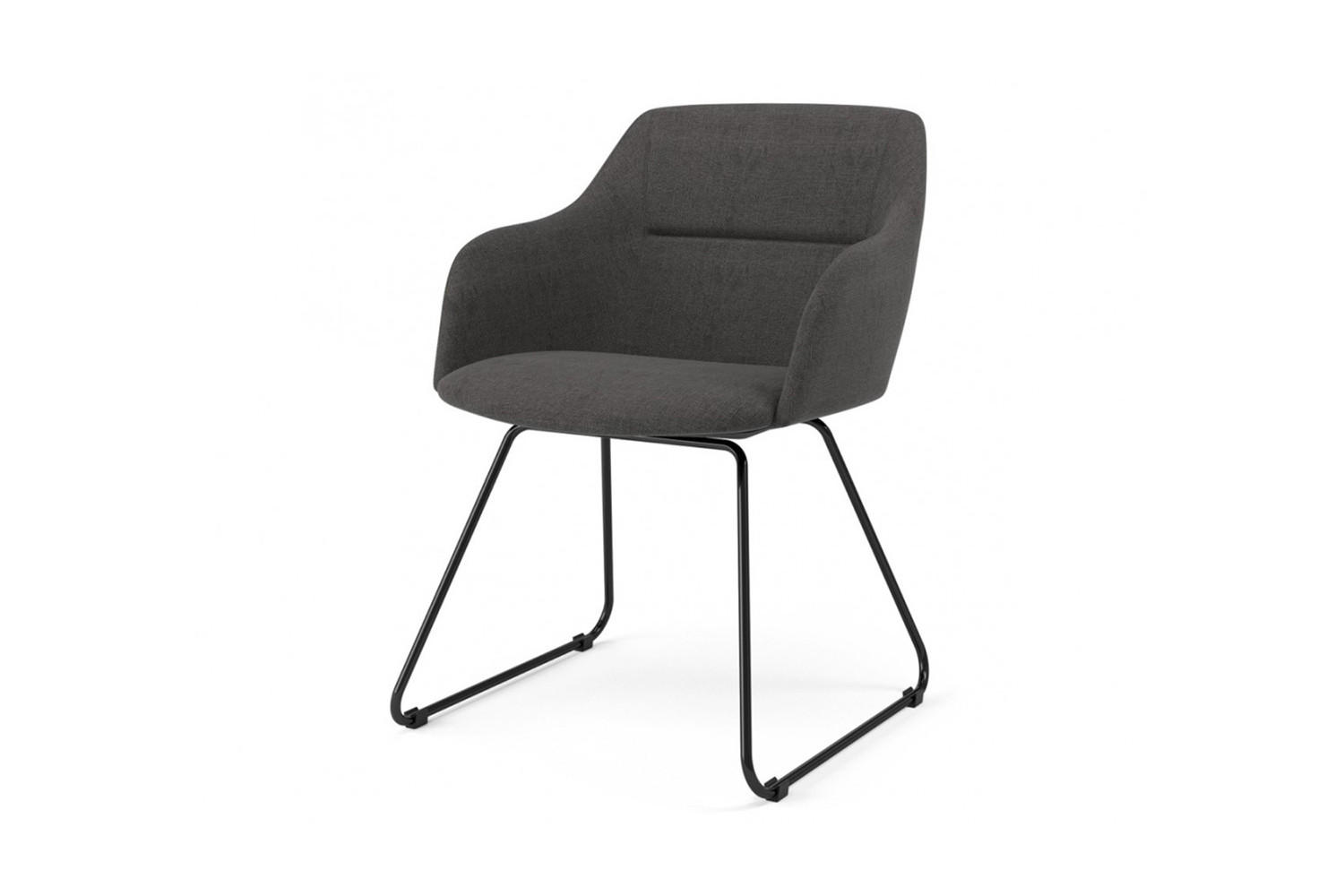 STUHL MALIMA Webstoff - Anthrazit, Textil (48/83/54cm) - KAWOLA