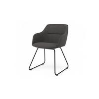 STUHL MALIMA Webstoff - Anthrazit, Textil (48/83/54cm) - KAWOLA