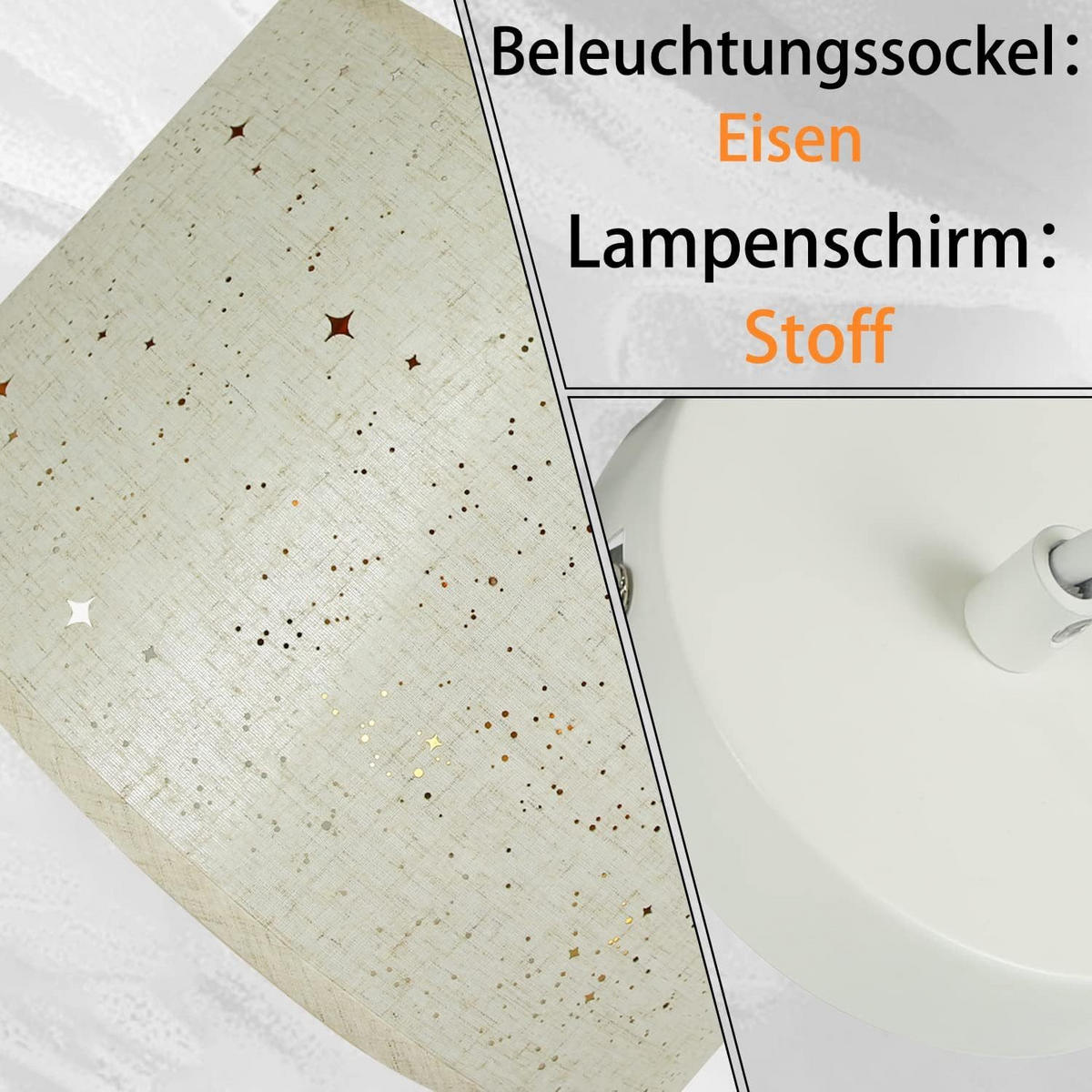 HÄNGELEUCHTE Reinheit 38/38/107 cm - Weiß, Metall (38/38/107cm) - Nettlife