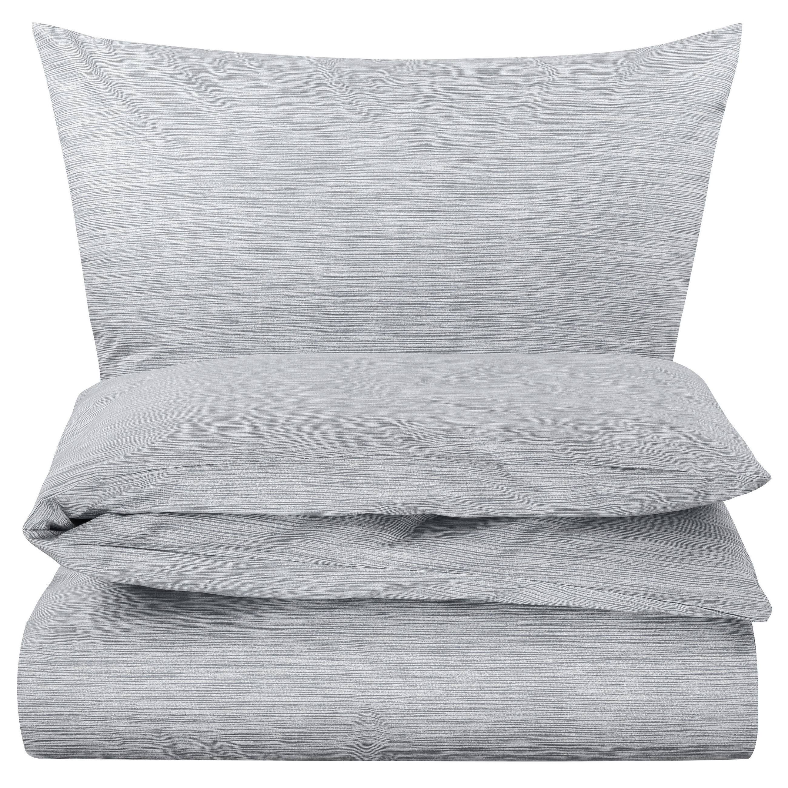 BETTWÄSCHE 155x200 Renforce Bettbezug Baumwolle Melange Grau - Grau, Textil (155/200cm) - Carpe Sonno