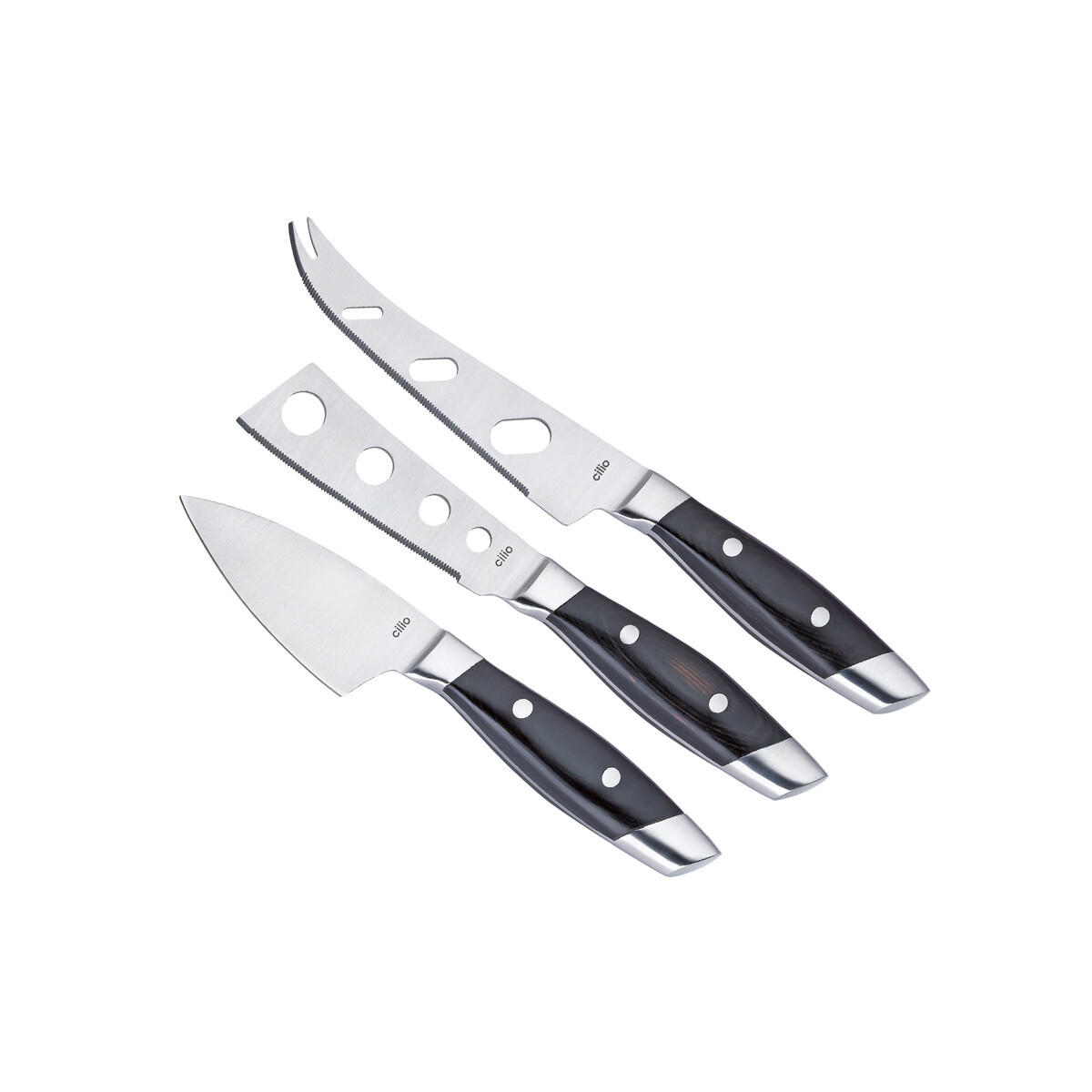 KÄSEMESSER Fontina Formaggio - Schwarz, Metall (25cm) - Cilio