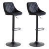 BARHOCKER Robin Schwarz 2er-Set - Schwarz, Textil (46/106/48cm) - Happy Garden