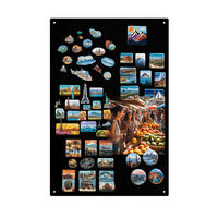 MAGNETTAFEL Klein & Groß Schwarz 60x40 cm - Magnetisches Stahlboard für Magnete, Fotos und Notizen, Beschreibbar - Schwarz, Metall (40/60/0.7cm) - ANWICAR