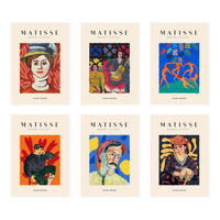 POSTER Set Mit 6 Illustrationen Von Henri Matisse Porträts A3 Rahmenlos - Klar, Papier (29/3cm) - Nacnic