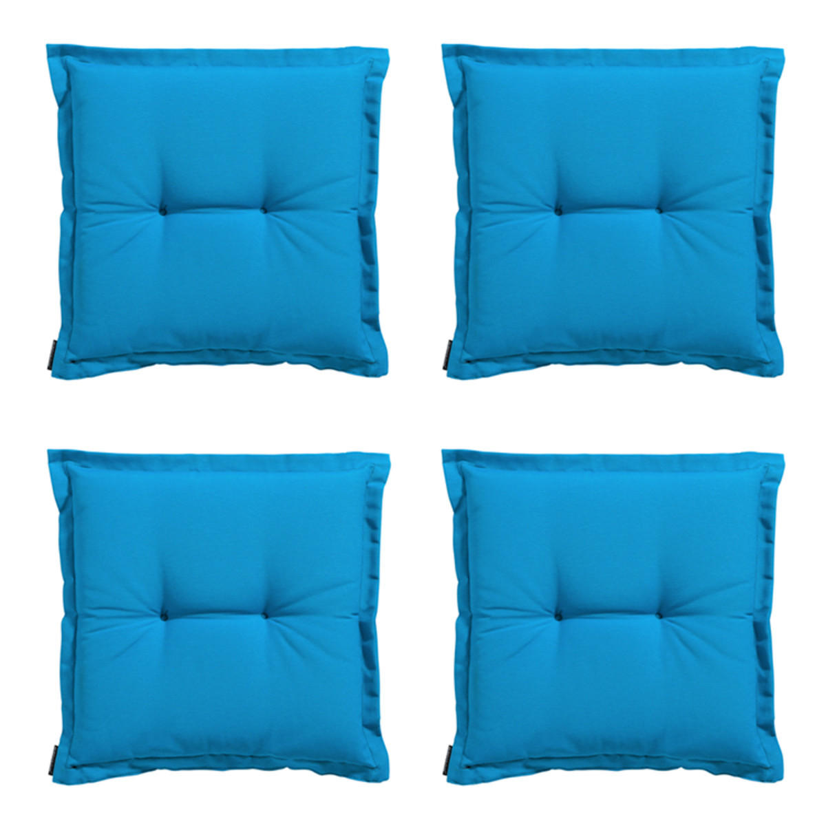 SITZKISSEN Panama 50/50 cm 4er-Set - Blau, Textil (50/5/50cm) - Madison