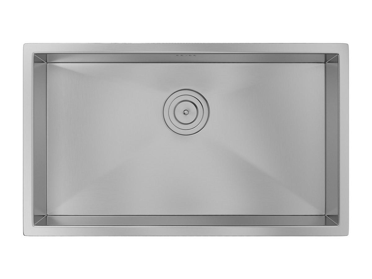 SPÜLE - 76 cm x 45 cm - metall - grau Soela - Grau, Metall (76/22/45cm) - Vente-Unique
