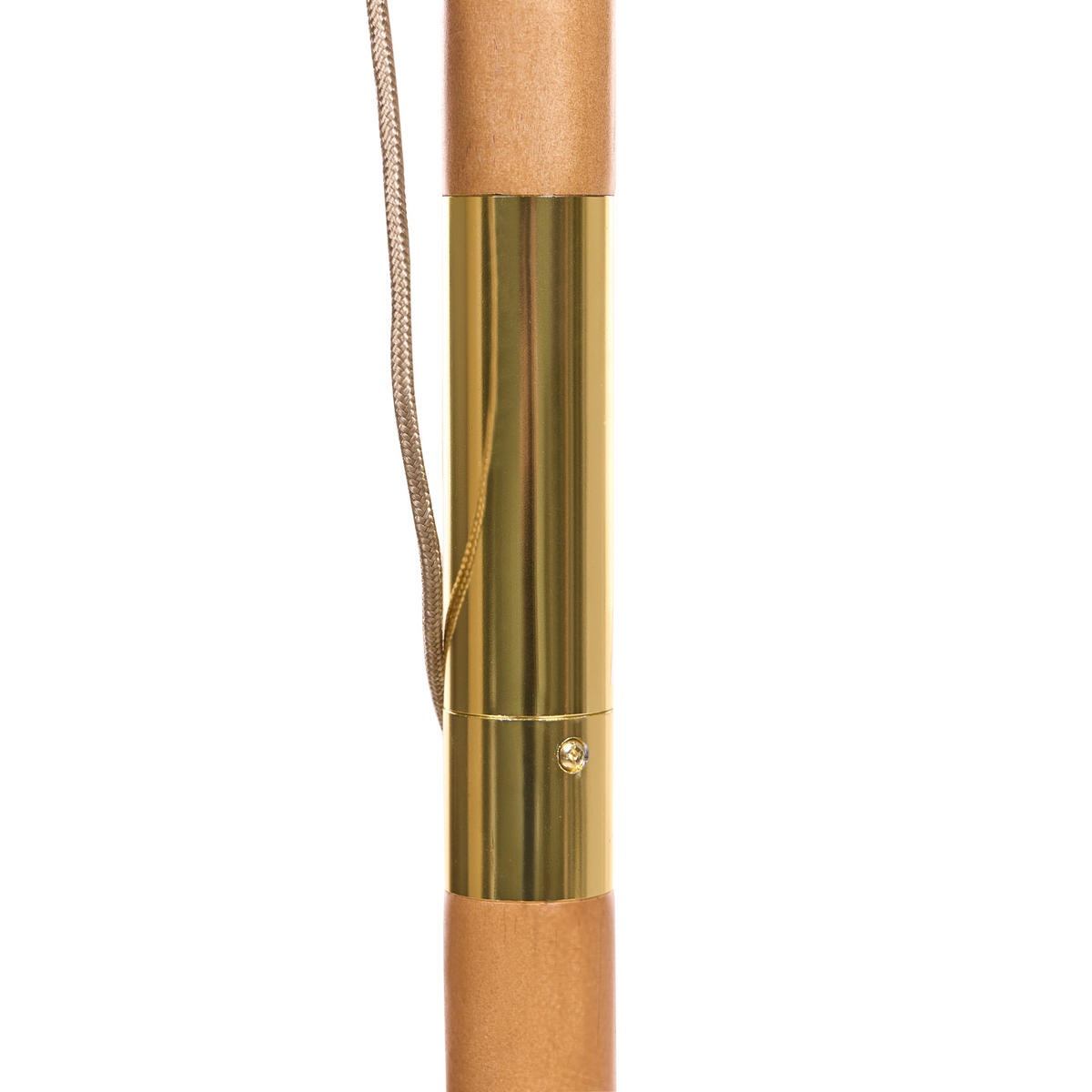 VELKÝ SLUNEČNÍK 270 cm Hnědý Toscana - hnědá/světle hnědá, dřevo (270/270cm) - Beliani