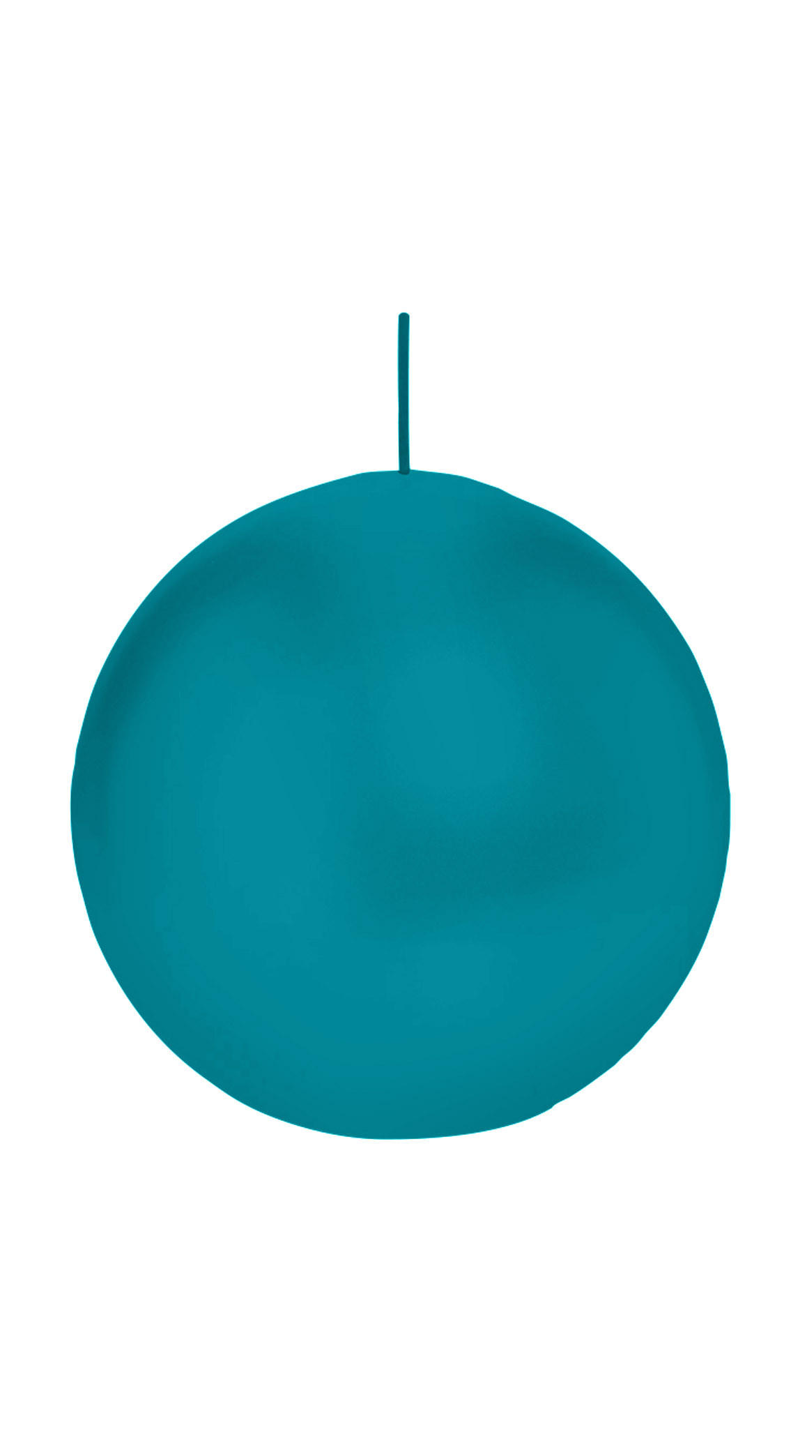 KUGELKERZEN Azurblau Ø 100 mm, 6 Stück - Hellblau, Paraffin (10/10/10cm) - Wiedemann Kerzen