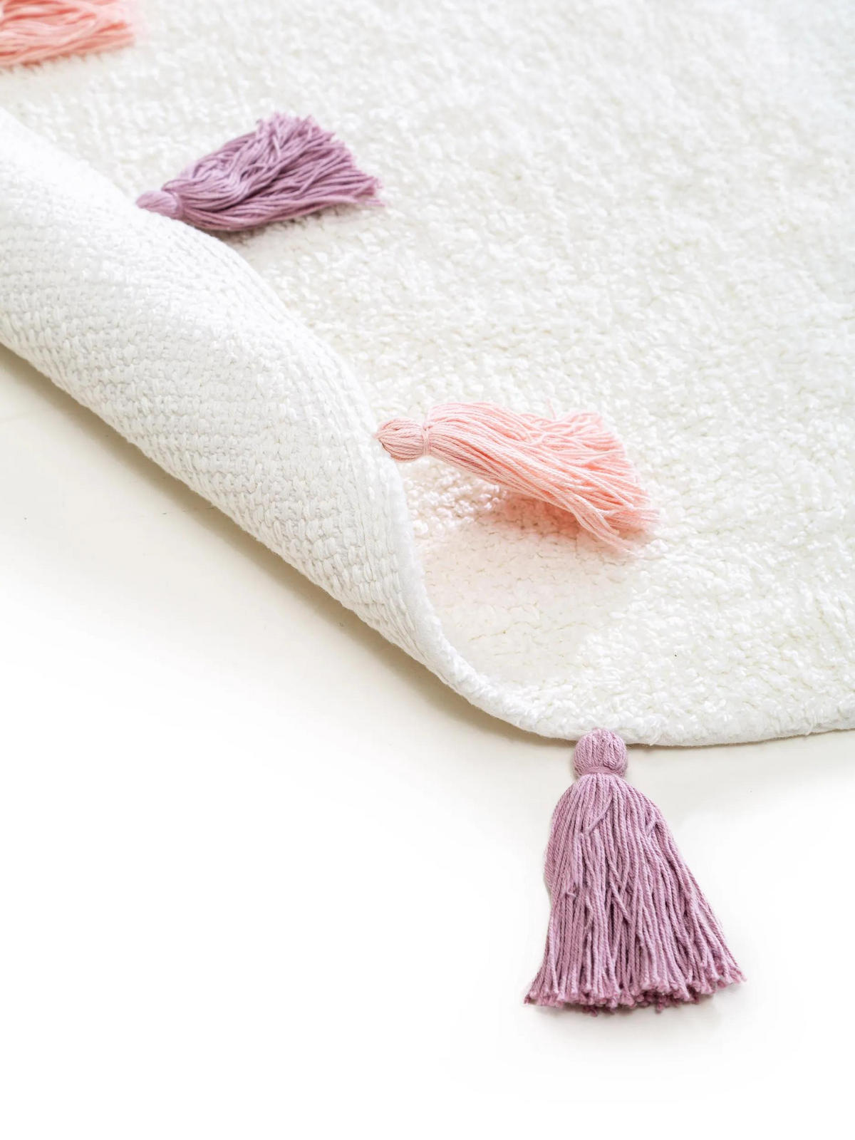 KINDERTEPPICH waschbar Malu Rosa ø 120 cm rund - Rosa, Naturmaterialien/Textil (120/120cm) - Lytte