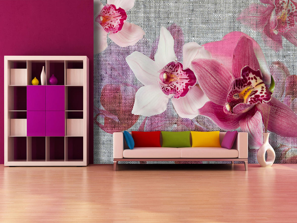 FOTOTAPETE Blumen 375 x 270 cm - Pink, Papier (375/270cm) - Sanders & Sanders