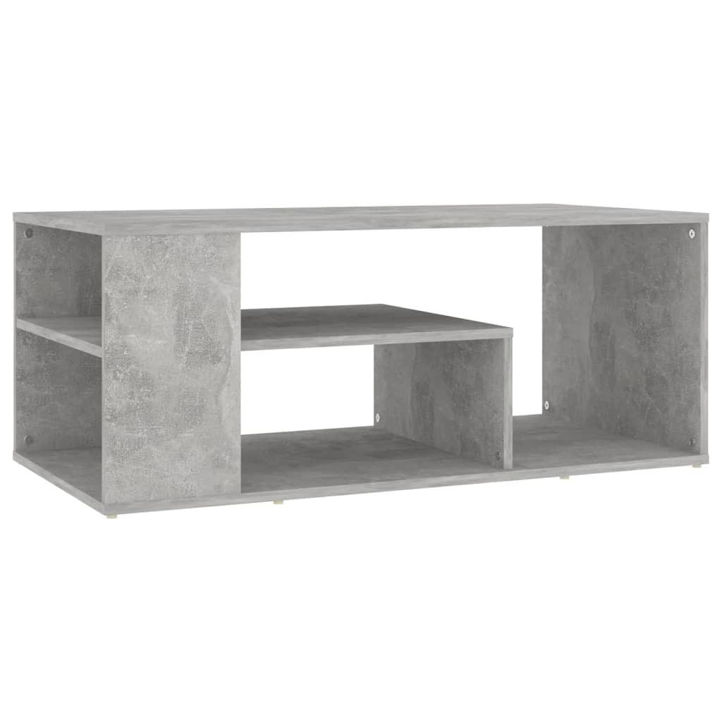 furnicato Couchtisch Grau 100x40x50 cm