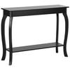 KONSOLENTISCH schwarz rechteckig 30/100 cm Hartford - Schwarz, Holzwerkstoff (30/100/80cm) - Beliani