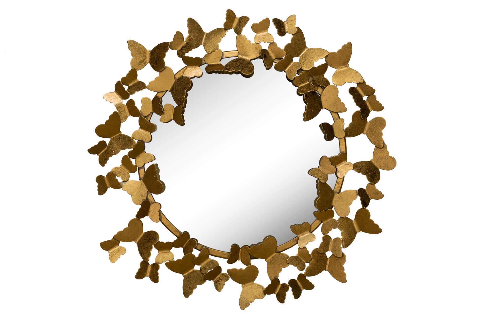 WANDSPIEGEL Gold 63/63 cm - Goldfarben, Metall (5.12/63/4cm) - KUNSTLOFT