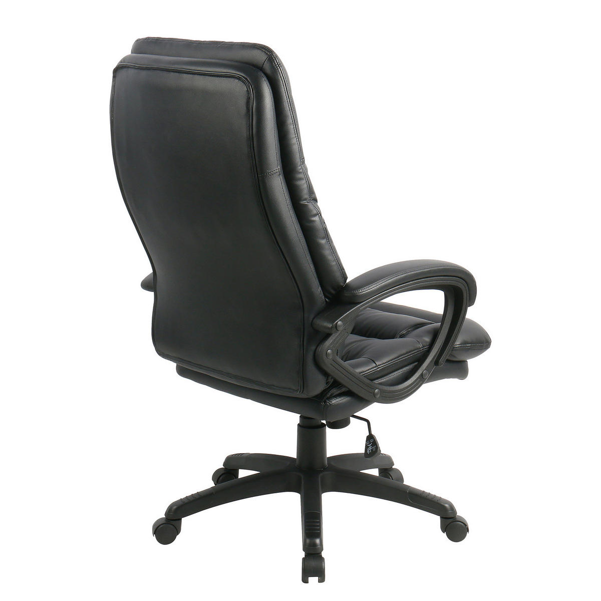 BÜROSTUHL - Kunstleder / Eisen - Schwarz, Kunststoff/Metall (67/123/76cm) - home24