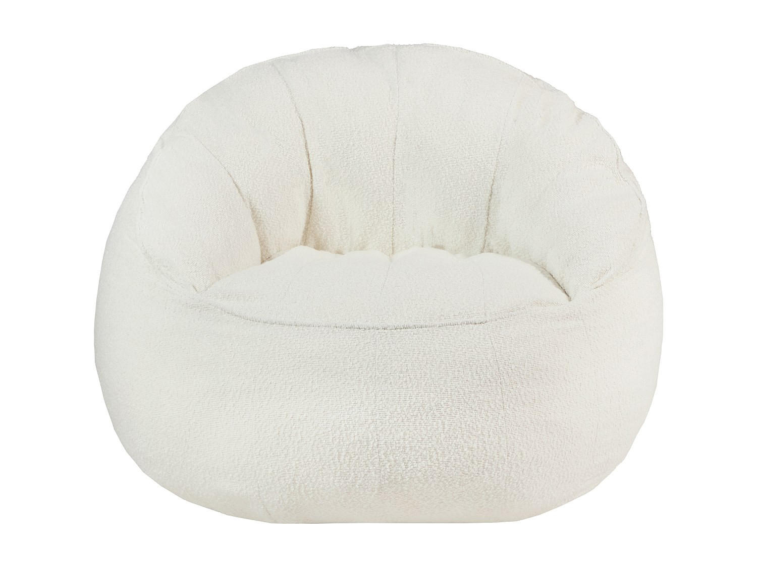 SESSEL mit gerader Rückenlehne - 1 Person - Stoff - Beige, Weiß - Beige/Weiß, Textil (80/73/80cm) - Vente-Unique