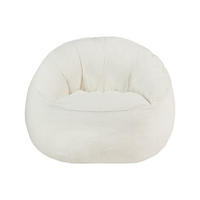 SESSEL mit gerader Rückenlehne - 1 Person - Stoff - Beige, Weiß - Beige/Weiß, Textil (80/73/80cm) - Vente-Unique