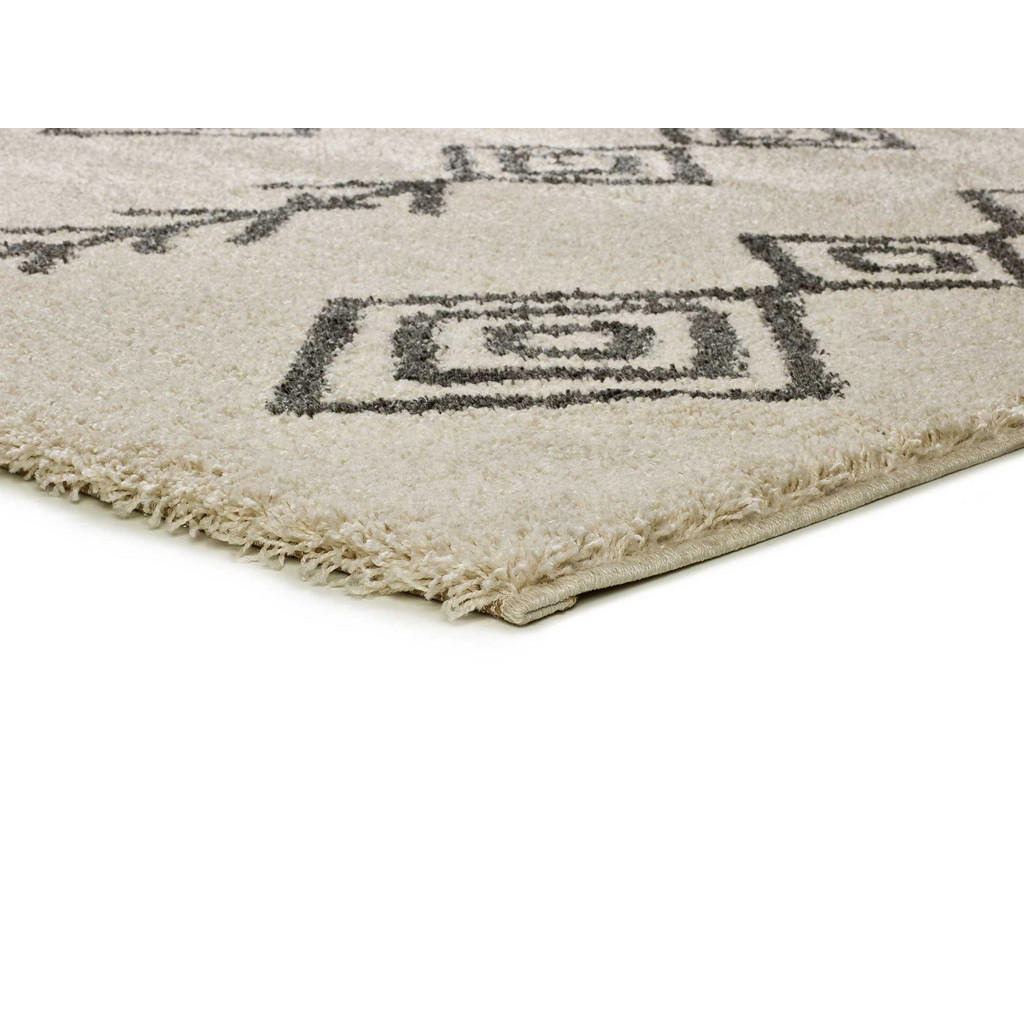 Thumbnail - Atticgo Hochflorteppich, Weiß, Textil, Grafikmuster, Rechteckig, 133x190 cm, Oeko-Tex® Standard 100, in verschiedenen Gr...