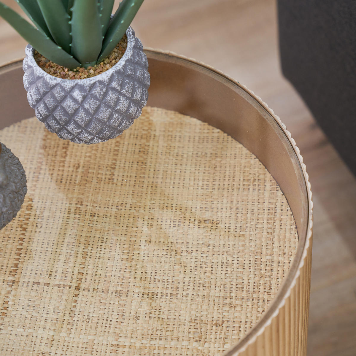 BEISTELLTISCH Carlo Natur - Beige, Holzwerkstoff (39/39/48cm) - SVITA