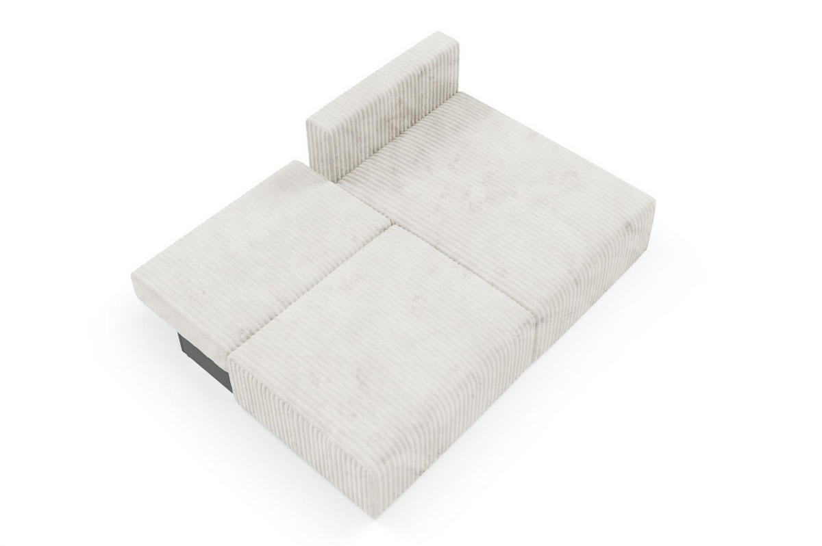 ECKSOFA Natalia Xs - Creme, Holzwerkstoff/Textil (210/149cm) - Fun Möbel