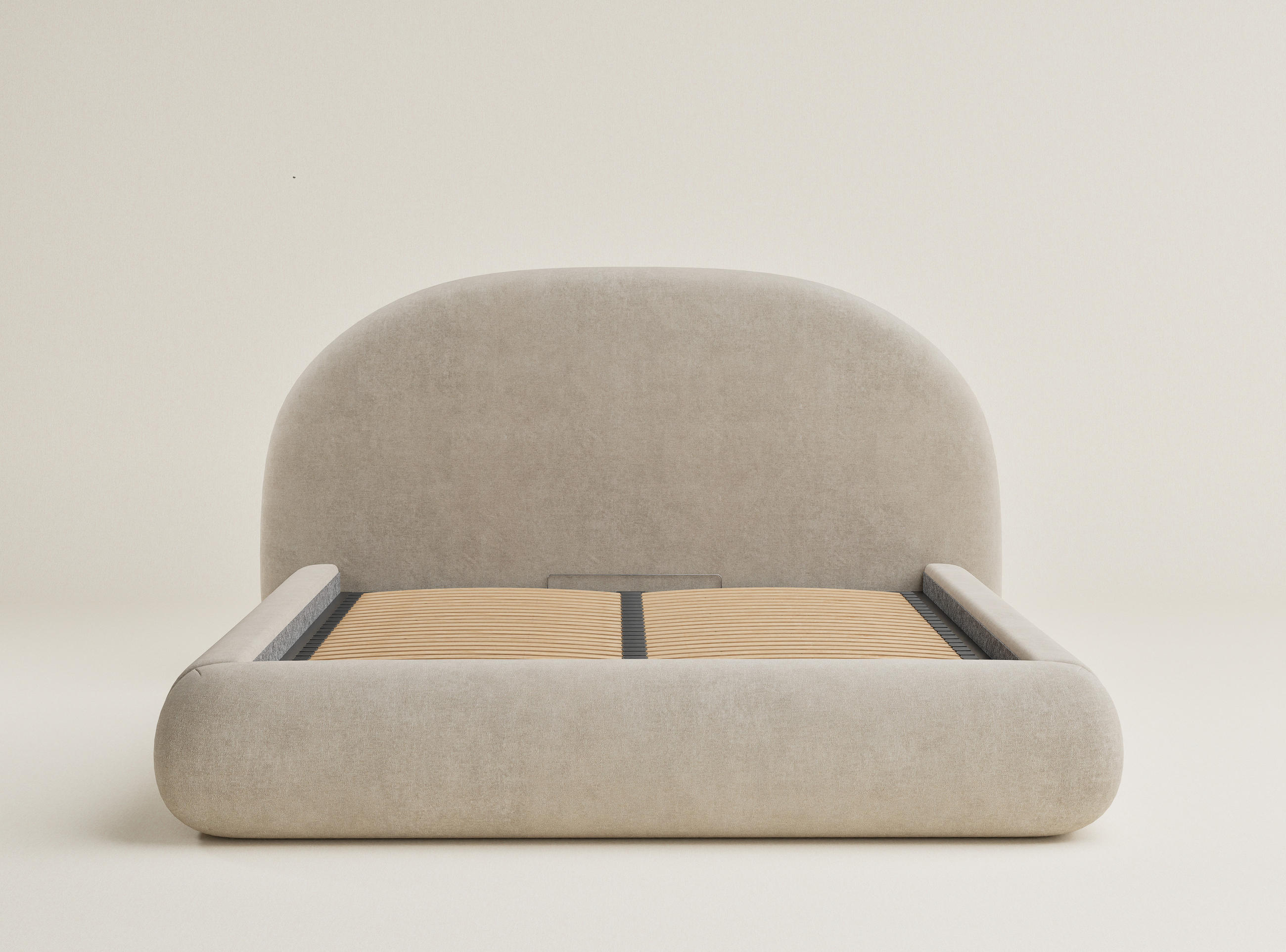 Thumbnail - Maison de Reve Polsterbett, Beige, Textil, Echtholz,Kiefer, 140x200 cm, Oeko-Tex® Standard 100, Hergestellt in Europa, S...