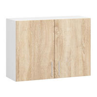 HÄNGESCHRANK Weiß, Eiche Sonoma 58/80/30,5 - Weiß/Sonoma Eiche, Holzwerkstoff (80/58/30.5cm) - RAUMHIRSCH FURNITURE