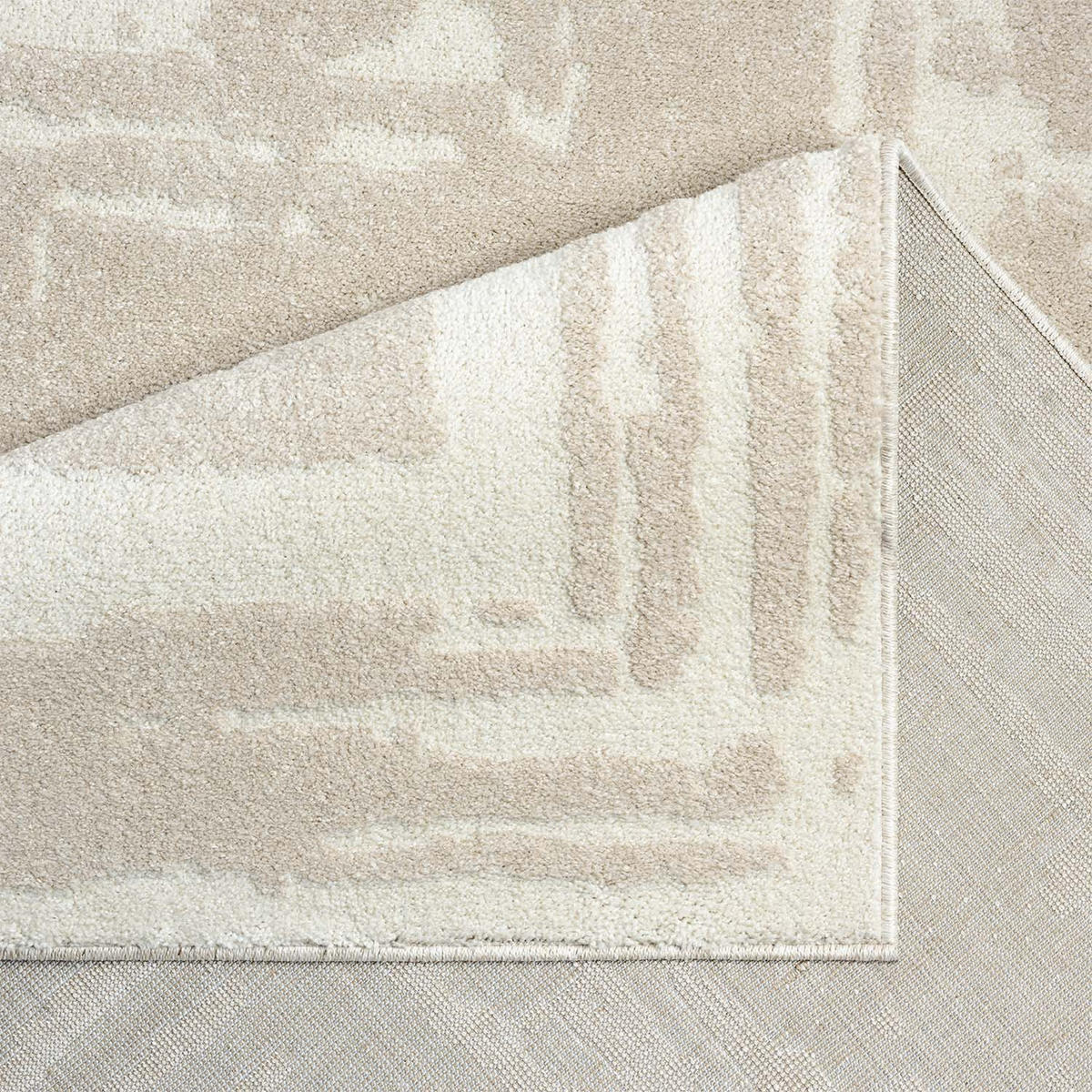 KURZFLOR-TEPPICH Flair 171 Beige 120x170 cm - Beige, Textil (120/170cm) - carpet city