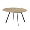 ESSTISCH TILL 120-150/120/76 cm Rund Sandeiche - Schwarz/Eiche San Remo, Holzwerkstoff (120/120/76cm) - B&D Home