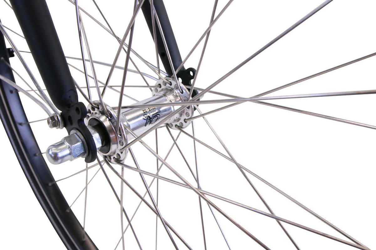 CITYBIKE City Wave Premium Plus inkl. Korb Fahrrad Damen 3 Gang 26 Zoll Größe:43cm - Schwarz, Metall (43cm) - Hawk Bikes