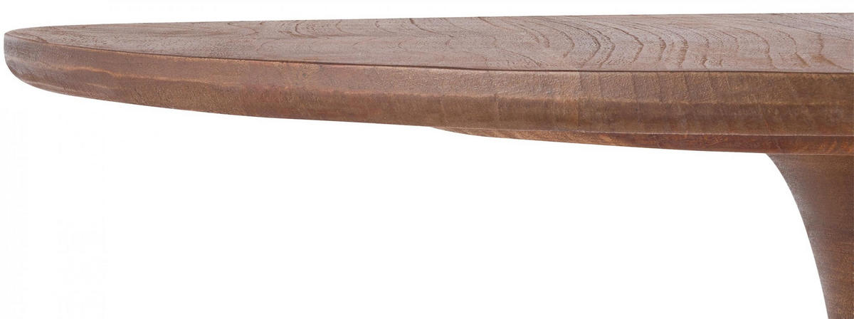 BEISTELLTISCH rund 70 cm Holz Braun - Braun, Holz (70/70/77cm) - CLP