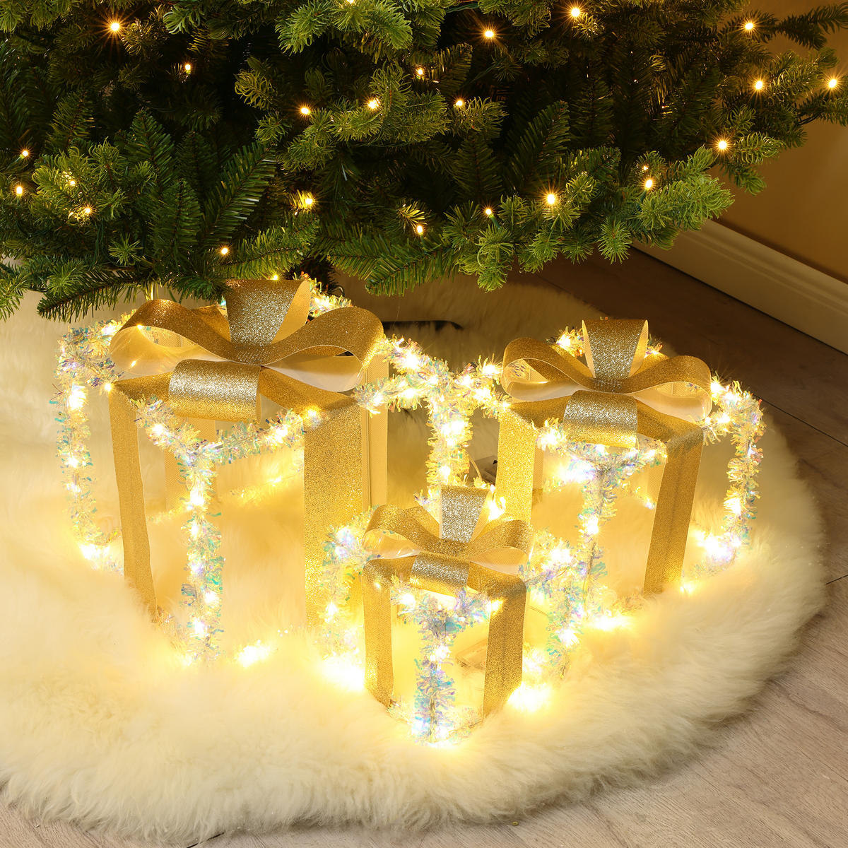 GESCHENKBOX HTHD0268 - Champagner, Kunststoff/Metall (26/27/26cm) - Hometopia