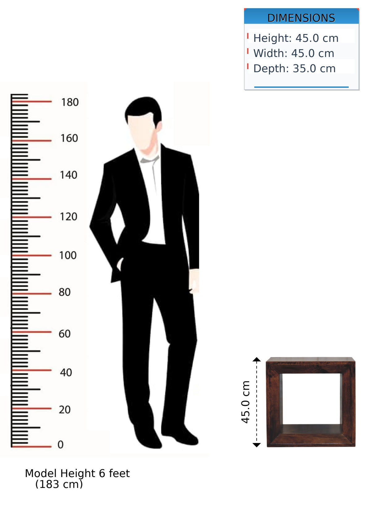 BEISTELLTISCH Solis Offen Kalifornisch Nussbaum, Offenes Regal, Dunkelbraun - Dunkelbraun, Holz (35/45/45cm) - Artisan Furniture