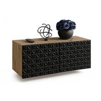 TV-SCHRANK CALI - Schwarz/Eiche Artisan, Holzwerkstoff (100/41/40cm) - Meblini