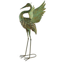 FIGURA, kov, zelená, 45 x 36 x 85 cm - zelená barva, kov (30/55/55cm) - Mondex