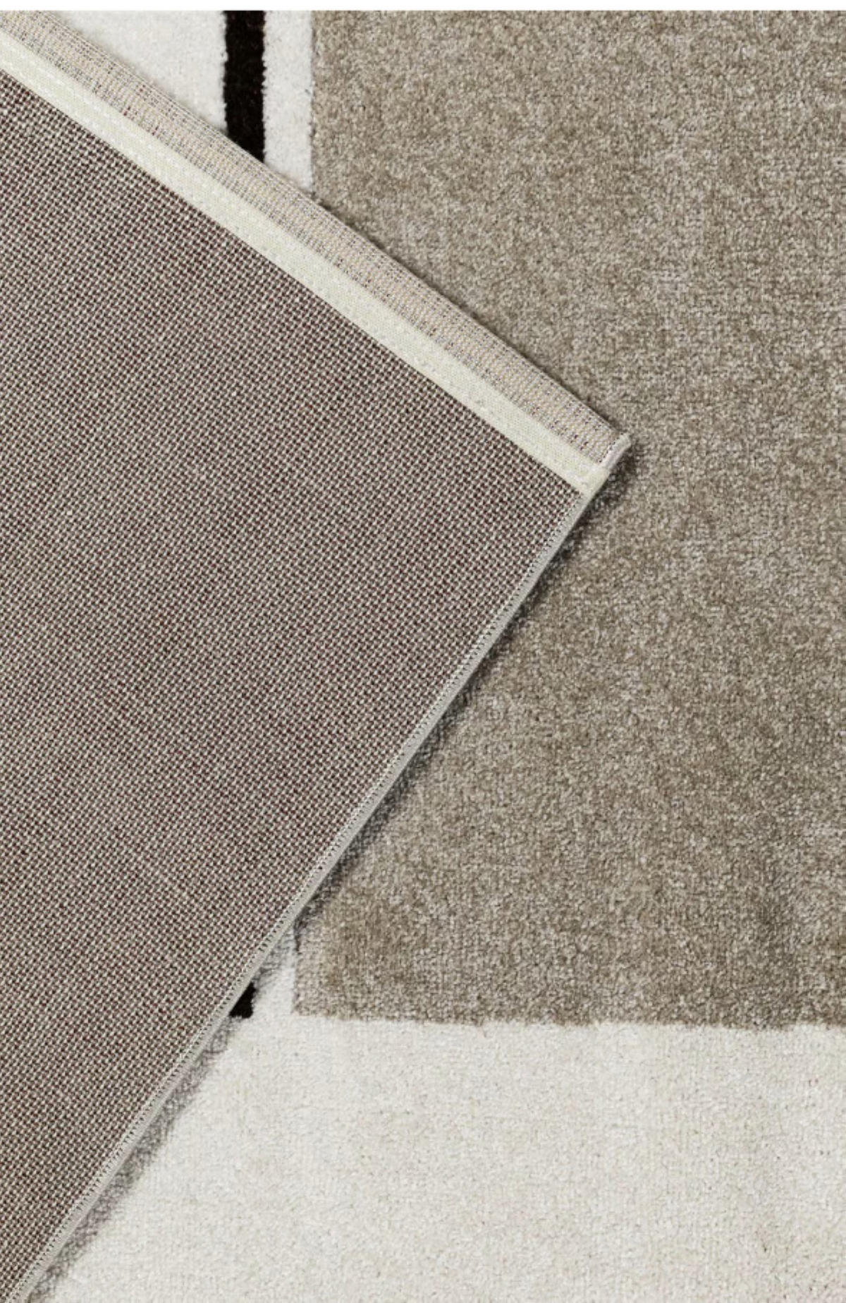 TEPPICH modern Flachgewebe SONNY Beige 120 x 170 cm - Beige, Textil (120/170cm) - Novatrend