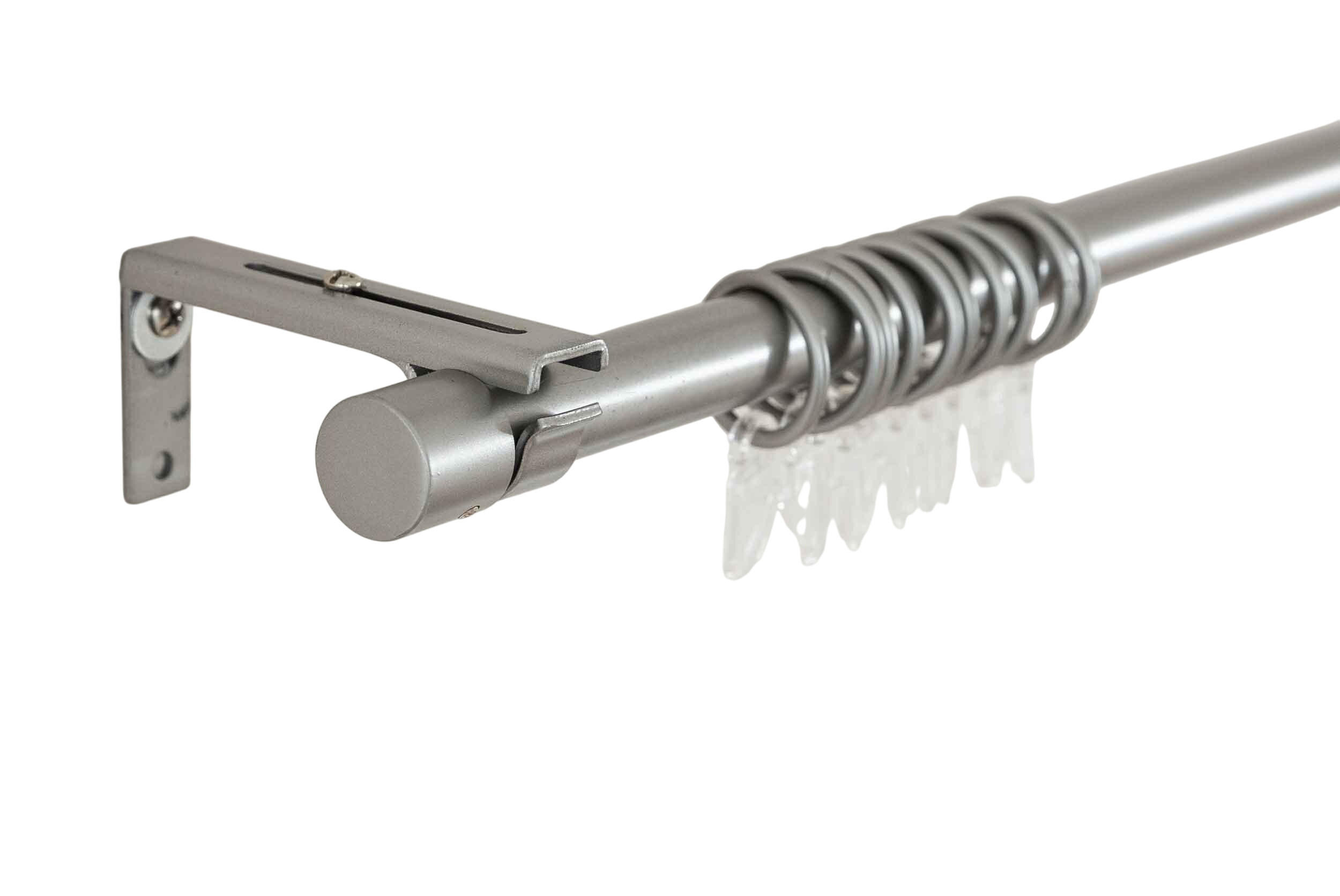 GARDINENSTANGE Ningbo Ø16/19 mm Metall - Alufarben, Metall (1.9/210cm) - Gardinenbox