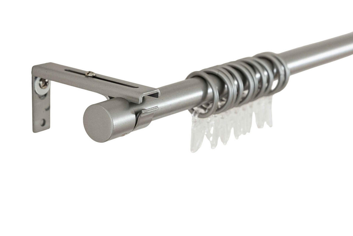 GARDINENSTANGE Ningbo Ø16/19 mm Metall - Alufarben, Metall (210cm) - Gardinenbox