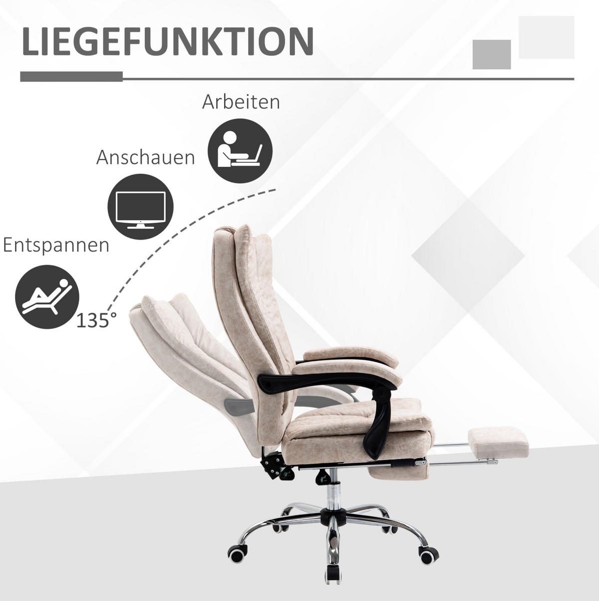 DREHSTUHL, ergonomisch, höhenverstellbar, 63/71/110-118 cm, beige - Beige, Kunststoff (71/118/63cm) - Redom