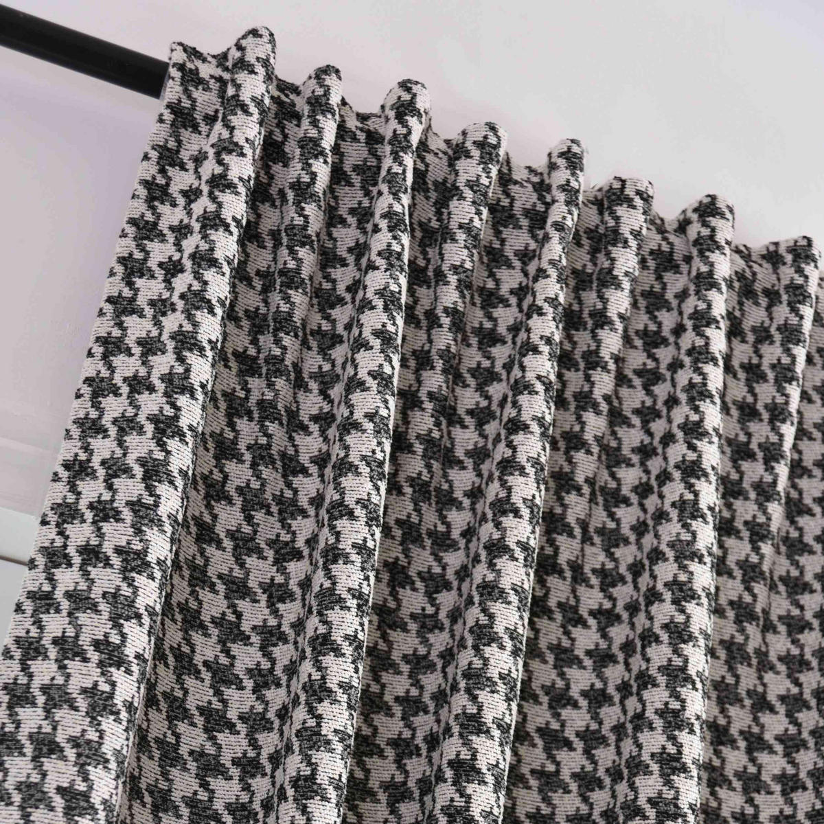 VORHANG PARIS HxB 245x140 cm Creme Schwarz - Creme, Textil (140/245cm) - Gardinenbox