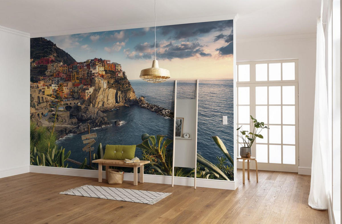 FOTOTAPETE Cinque Terre 450 x 280 cm - Multicolor, Papier (450/280cm) - Sanders & Sanders