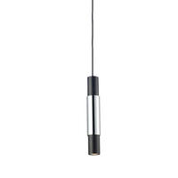 HÄNGELAMPE Crutch Schwarz - Chromfarben/Schwarz, Metall (5.8/5.8/40cm) - s.luce
